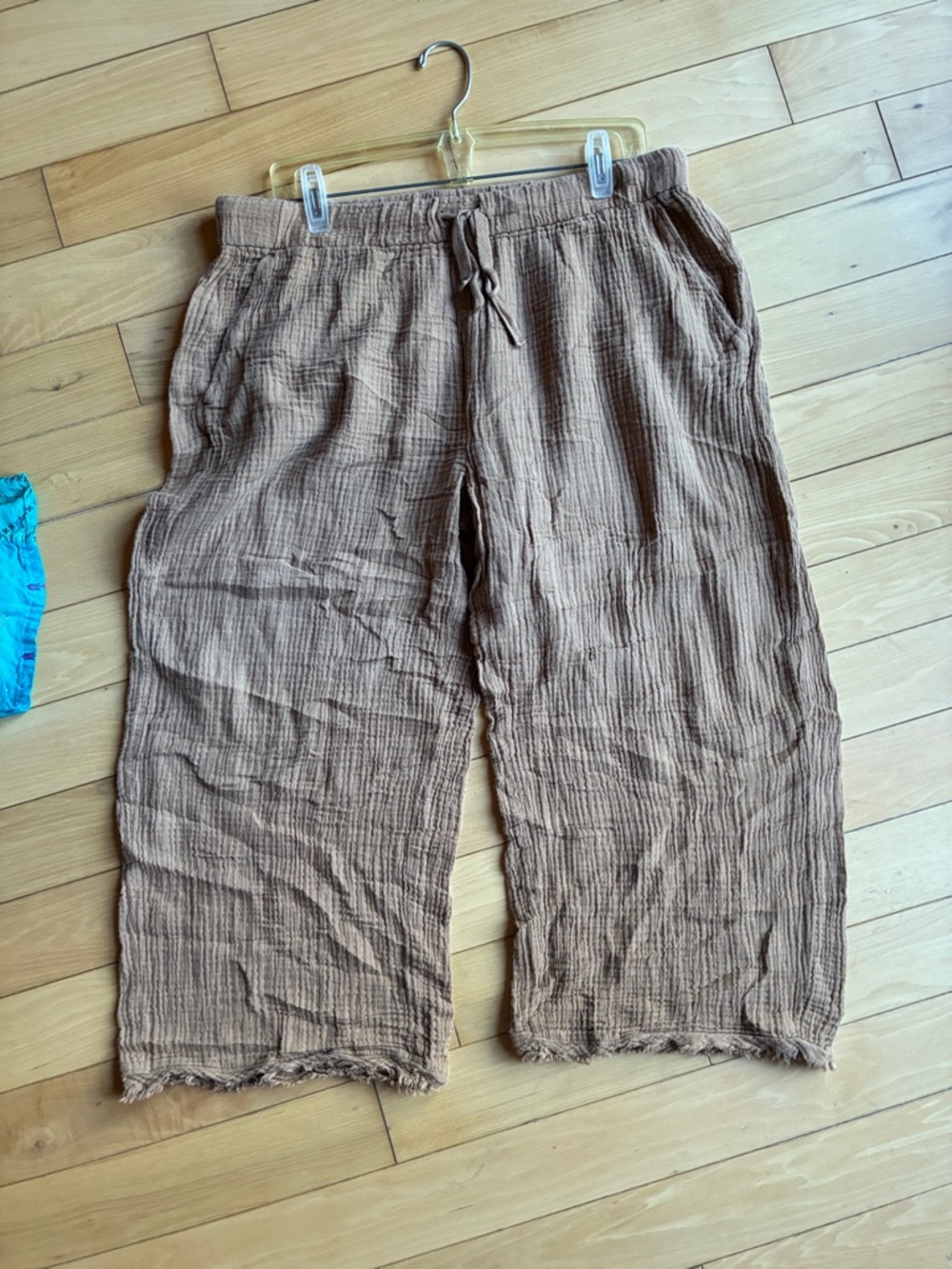Eileen fisher organic gauze cotton pull on pants